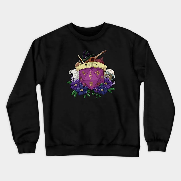 Dice Bard Crewneck Sweatshirt by Danielle_Mahaffey